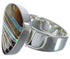 Genuine Silver Sturdy Multicolor Jewelry Ring Size 7-3/4 PX40491