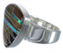 Southwestern Multicolor Inlay Well-Built Ring Size 8-3/4 PX40504