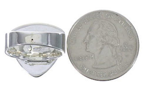 Southwestern Multicolor Inlay Well-Built Ring Size 8-3/4 PX40504