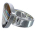 Southwest Sturdy Multicolor And Silver Ring Size 7-1/4 PX40507