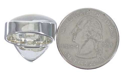 Multicolor Southwestern Heavy Jewelry Silver Ring Size 5-1/4 PX40506