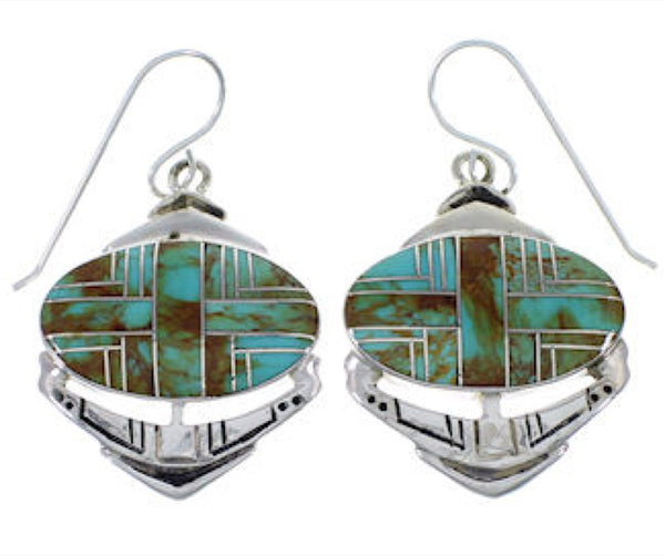 Southwestern Sterling Silver Turquoise Earrings PX32783