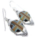 Southwestern Jewelry Multicolor Inlay Hook Dangle Earrings PX32796