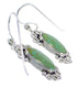 Turquoise Genuine Sterling Silver Jewelry Hook Dangle Earrings PX32813