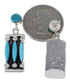Sterling Silver And Turquoise Jewelry Post Dangle Earrings PX32860