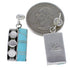Genuine Sterling Silver Jewelry Turquoise Post Dangle Earrings PX32875