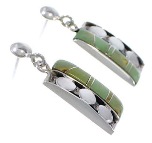 Southwest Sterling Silver Turquoise Jewelry Post Earrings PX32878