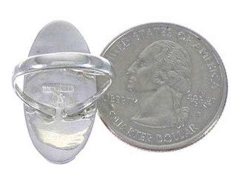 Turquoise Inlay And Sterling Silver Jewelry Ring Size 5-1/4 UX34215