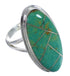 Authentic Sterling Silver Turquoise Ring Size 5-3/4 UX34217