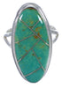 Authentic Sterling Silver Turquoise Ring Size 5-3/4 UX34217