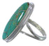 Authentic Sterling Silver Turquoise Ring Size 5-3/4 UX34217