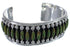 Southwest Jewelry Turquoise Well-Built Silver Cuff Bracelet EX28371
