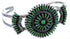 Southwestern Sterling Silver Turquoise Needlepoint Bracelet EX28384