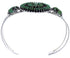 Southwest Turquoise Needlepoint Sterling Silver Cuff Bracelet EX28390