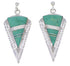 Genuine Sterling Silver Turquoise Jewelry Earrings EX31394