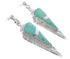 Genuine Sterling Silver Turquoise Jewelry Earrings EX31394