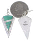 Genuine Sterling Silver Turquoise Jewelry Earrings EX31394