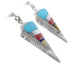 Southwest Multicolor Inlay Sterling Silver Earrings EX31429