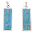 Turquoise Southwest Sterling Silver Earrings EX31489