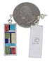 Southwestern Multicolor Inlay And Silver Earrings EX31496