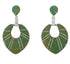 Turquoise Inlay And Sterling Silver Earrings EX31504