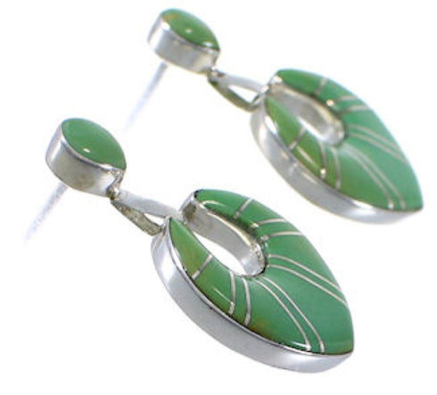 Sterling Silver And Turquoise Southwestern Earrings EX31506