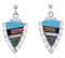 Multicolor And Genuine Sterling Silver Earrings EX31529