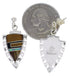 Multicolor Inlay Silver Southwest Earrings EX31534