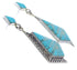 Southwest Turquoise Genuine Sterling Silver Earrings EX31537