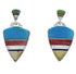 Multicolor And Genuine Sterling Silver Earrings EX31557
