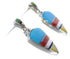Multicolor And Genuine Sterling Silver Earrings EX31557