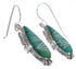 Turquoise Inlay Southwest Hook Dangle Earrings FX31378