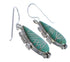 Silver Turquoise Southwest Hook Dangle Earrings FX31380