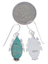 Sterling Silver Turquoise Hook Dangle Earrings FX31383
