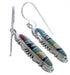 Multicolor Sterling Silver Hook Dangle Earrings FX31405