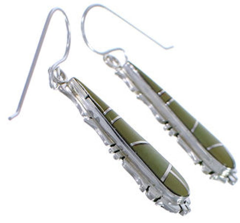 Silver Jewelry Turquoise Inlay Earrings FX31422