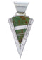 Genuine Sterling Silver And Turquoise Inlay Pendant EX28850