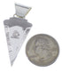 Genuine Sterling Silver And Turquoise Inlay Pendant EX28850
