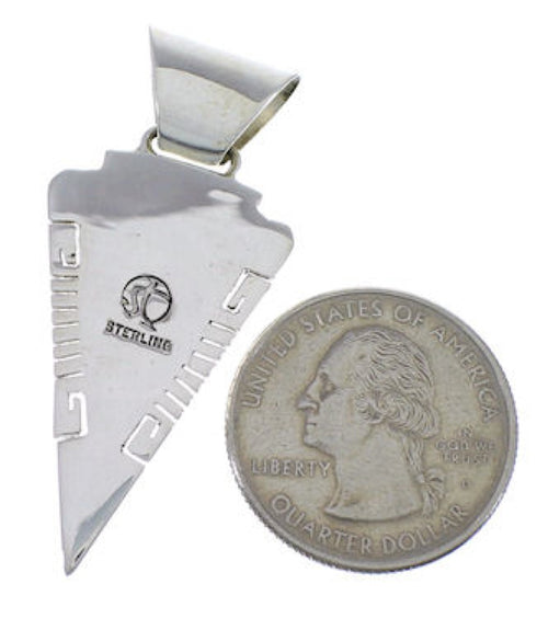 Multicolor Inlay Southwestern Silver Pendant EX28880