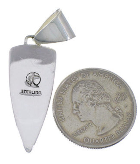 Southwest Turquoise Inlay Pendant Jewelry EX28886