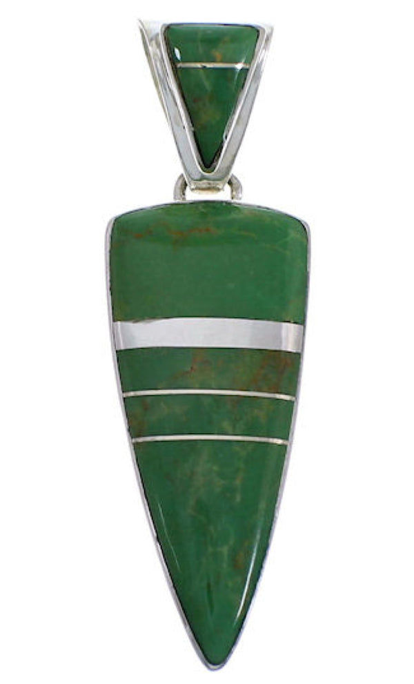 Southwest Jewelry Turquoise Inlay Pendant EX28890