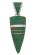 Southwest Turquoise Sterling Silver Pendant EX28899