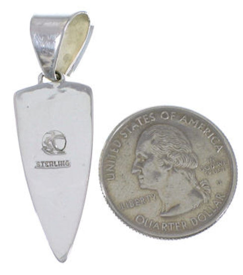 Multicolor Inlay Sterling Silver Jewelry Pendant EX28918