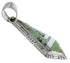 Turquoise Inlay Jewelry Southwest Silver Pendant EX28949