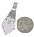 Turquoise Inlay Jewelry Southwest Silver Pendant EX28949