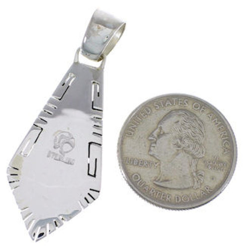 Turquoise And Multicolor Inlay Sterling Silver Pendant EX28957