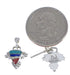 Multicolor Inlay Sterling Silver Southwest Earrings EX31585