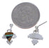 Southwest Multicolor Inlay Jewelry Earrings EX31586