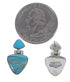 Southwestern Silver And Turquoise Earrings EX31611