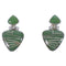 Turquoise Inlay Genuine Sterling Silver Earrings EX31612